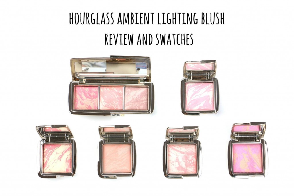 Hourglass ambient lighting blush review and swatches Christinahello