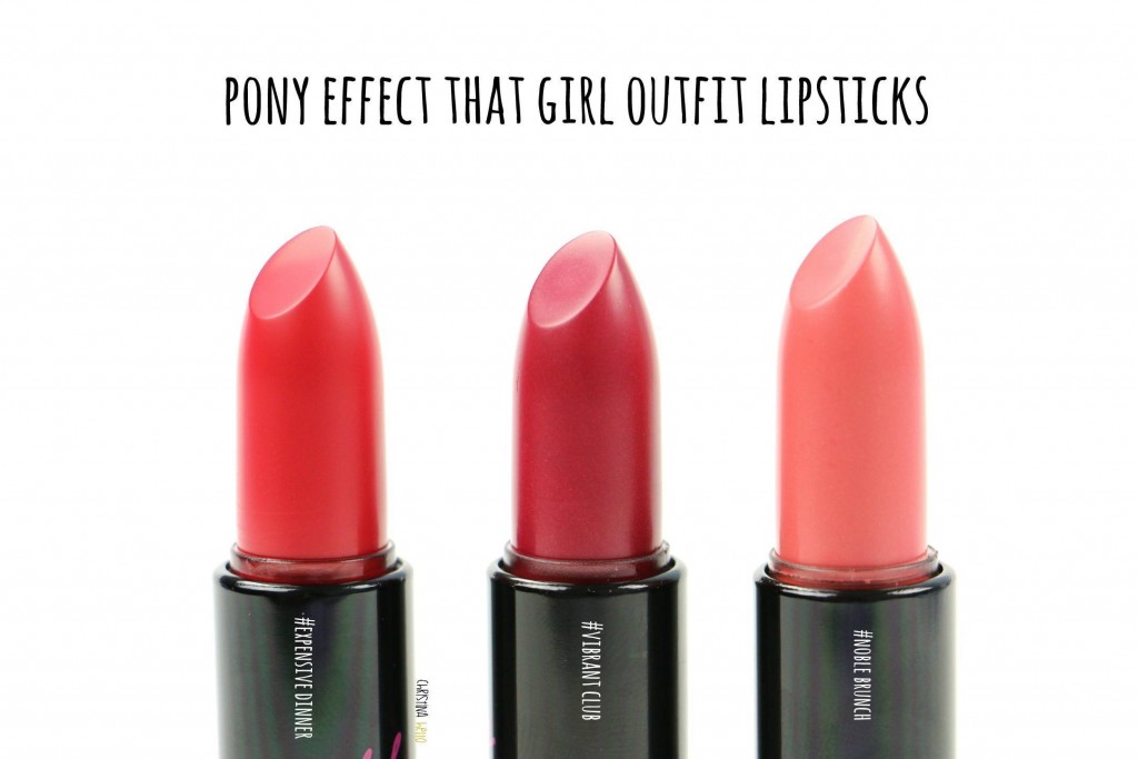 Pony effect that girl outfit lipsticks