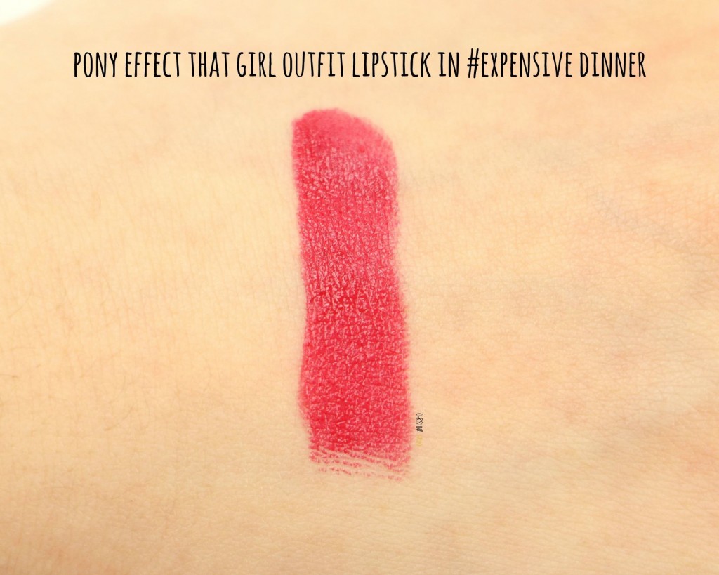 Pony effect expensive dinner lipstick