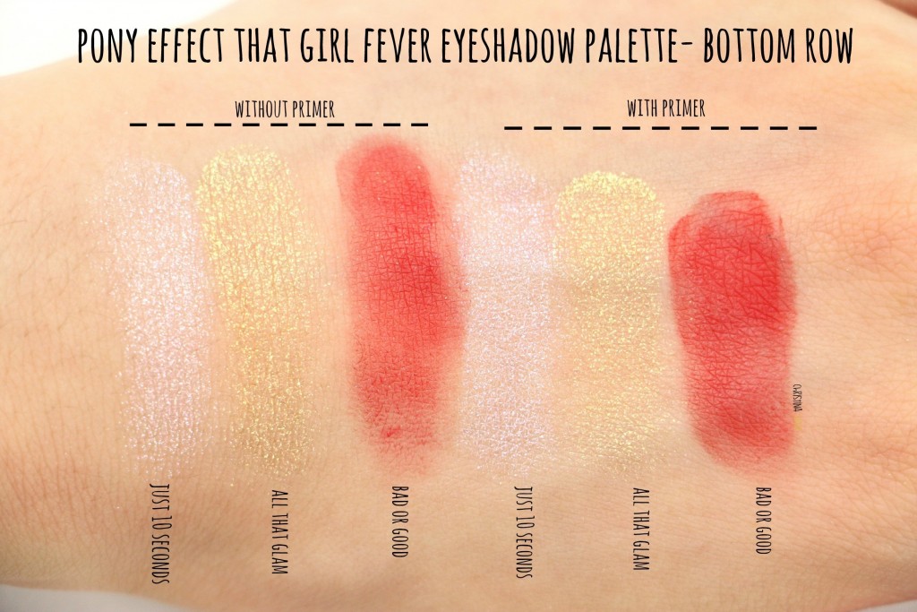 Pony effect that girl fever eyeshadow palette swatch