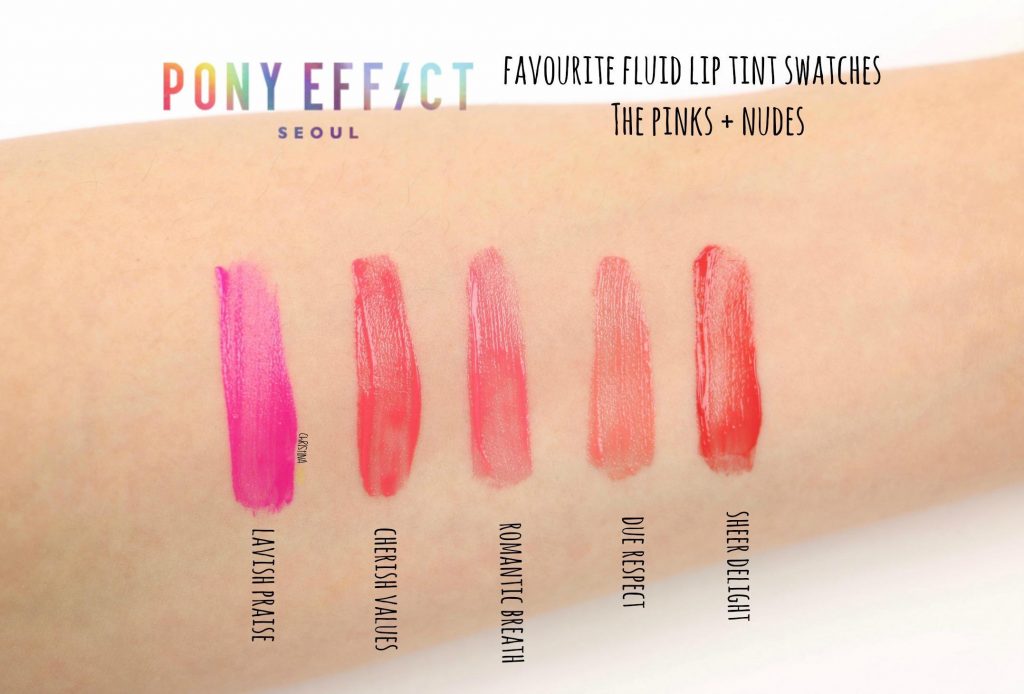 pony effect favorite fluid lip tint sheer delight