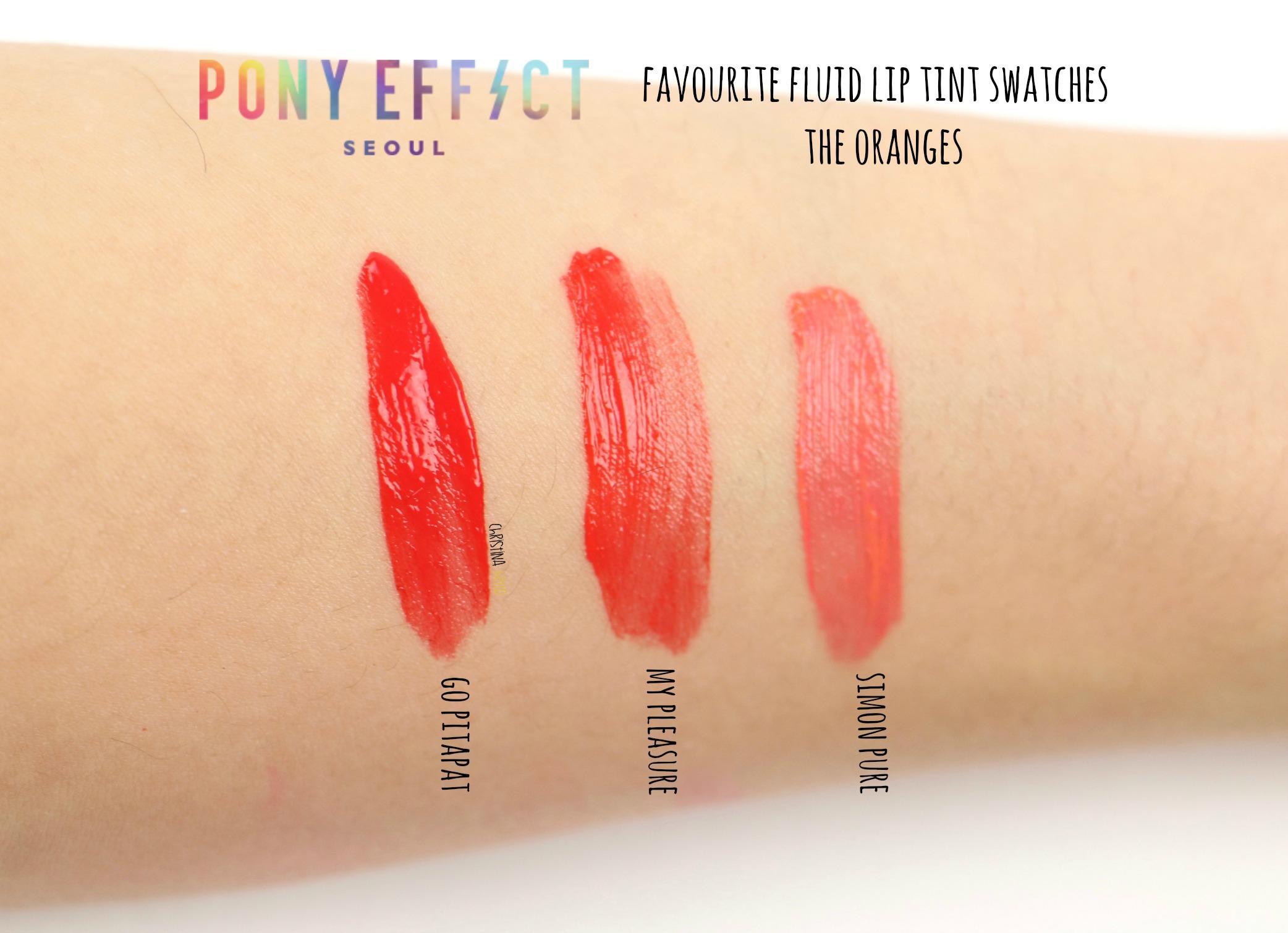 pony effect favorite fluid lip tint sheer delight