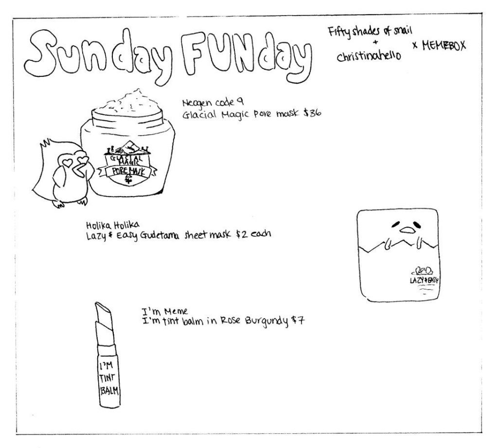 Sunday Funday info P-2 black and white