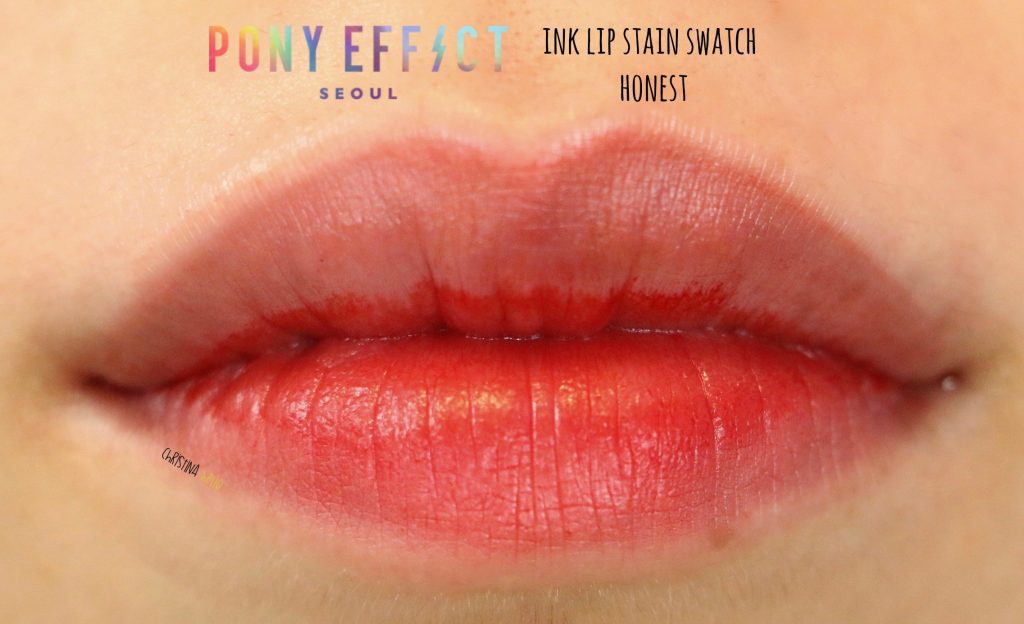 Pony effect ink lip stain swatch