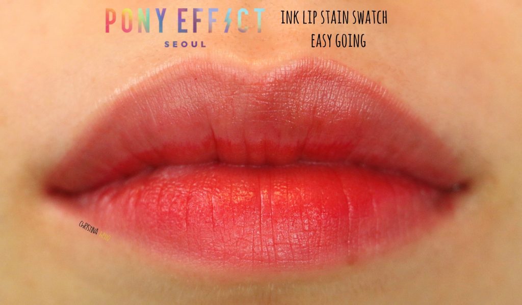 Pony effect ink lip stain swatch