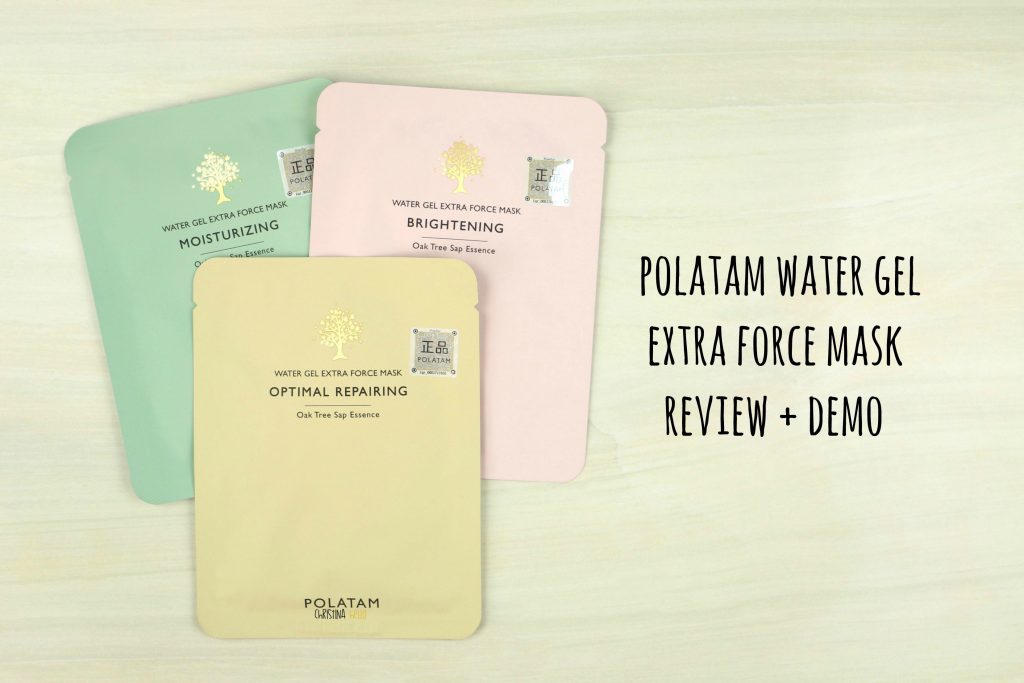 Polatam sheet mask review water gel extra force mask