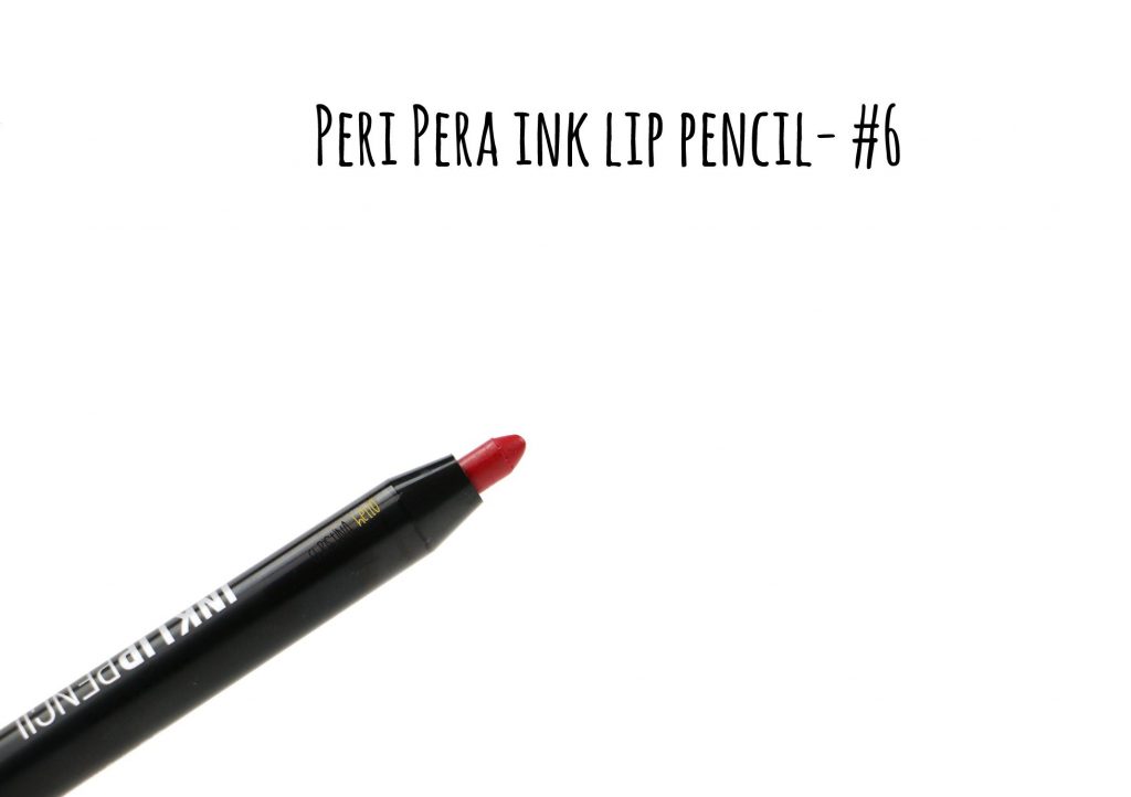 Peripera ink lip pencil swatch