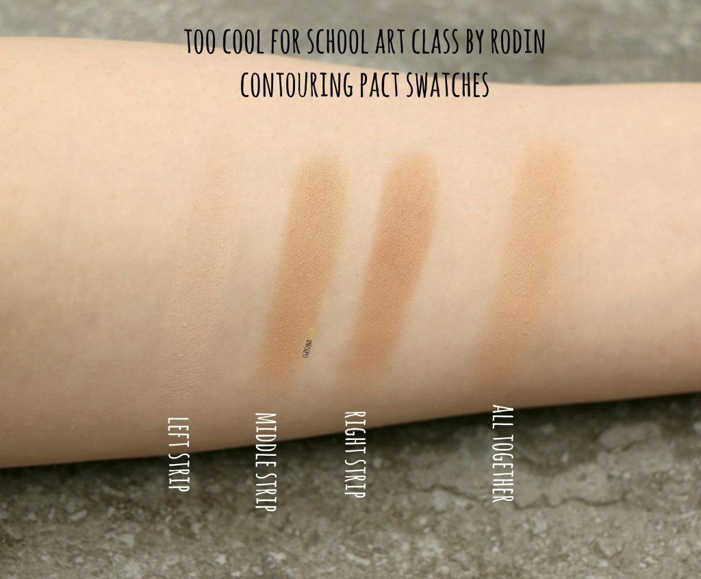 too cool for school art class contouring pact swatch review