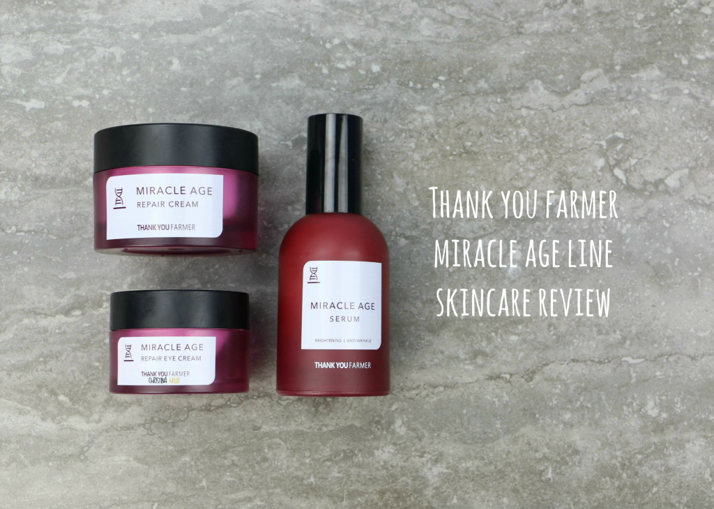 Thank you farmer miracle age line skincare review Christinahello