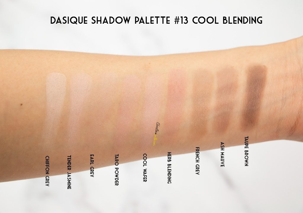 Dasique shadow palette #13 cool blending review