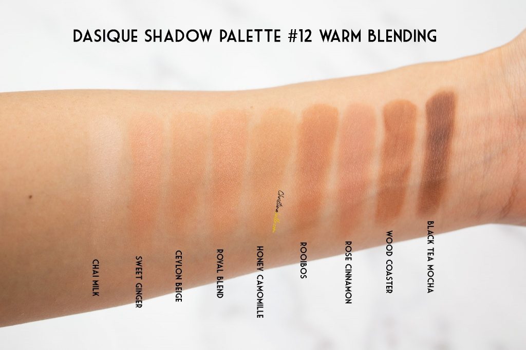 Dasique shadow palette #12 warm blending review