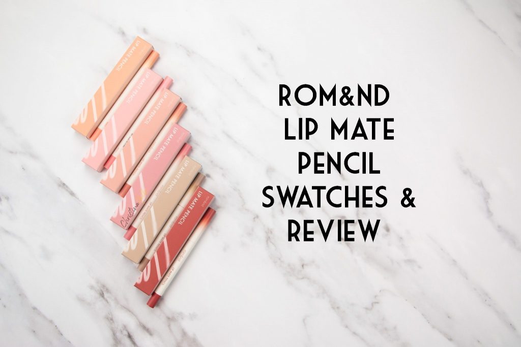 Romand lip mate pencil swatches and review