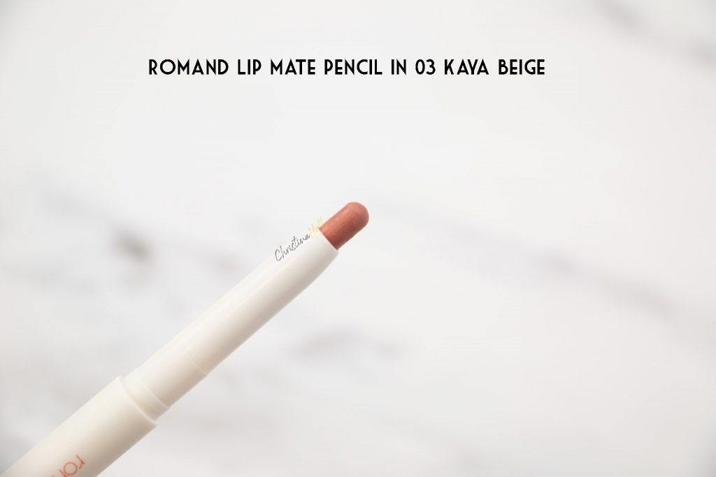 Rom&nd lip mate pencil in 03 kaya beige review