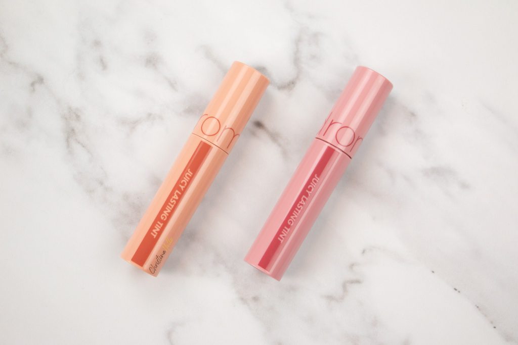 Romand juicy lasting lip tint swatch review