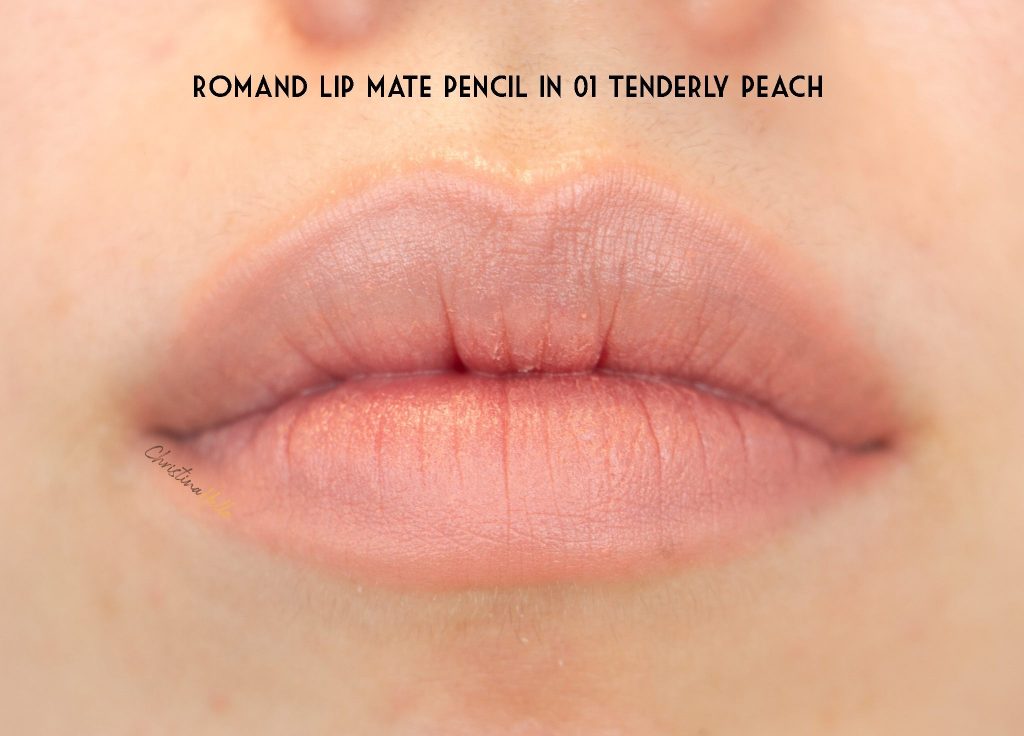 Romand lip mate pencil in 01 tenderly peach review