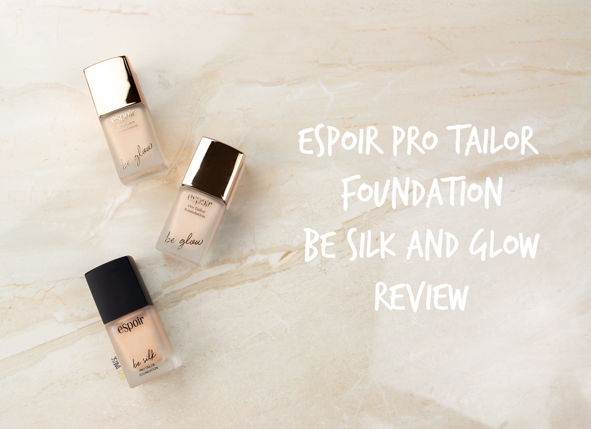 espoir pro tailor foundation be silk